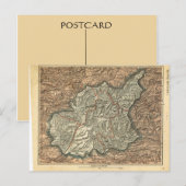 Carte vintage française, Alpes Basse (Devant / Derrière)