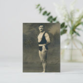 Carte vintage française Strongman (Debout devant)