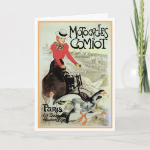CARTE VINTAGE  FRENCH  POSTERART GREETING CARD