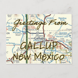 Carte Vintage Gallup NM