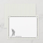 Carte vintage Golf Personnalisée - Homme (Devant / Derrière)