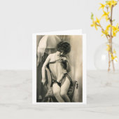 Carte Vintage - Granny Panties, (Fleur jaune)