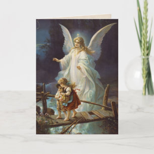Carte Vintage Guardian Angel and Children