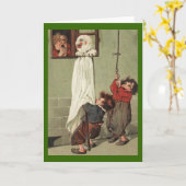 Carte Vintage Halloween (Fleur jaune)