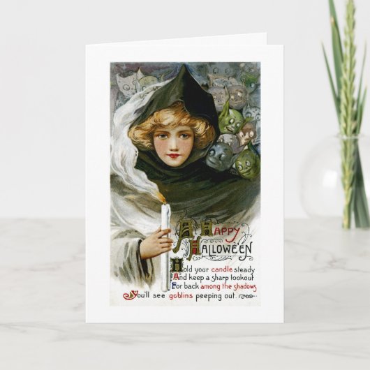 Carte Vintage Halloween (Devant)