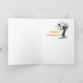 Carte Vintage Halloween Arthur Rackham Witch (Intérieur)