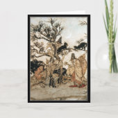 Carte Vintage Halloween Éffrayant Witch Arthur Rackham (Devant)