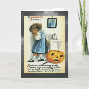 Carte Vintage Halloween Greetings