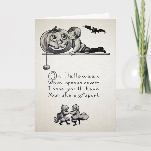 Carte vintage Halloween Spooks (Devant)