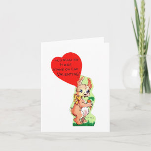 Carte Vintage Hare Valentine