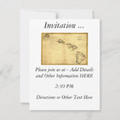 Carte Vintage Hawaï 1837 - Îles Hawaï (Dos)