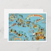 Carte Vintage Hawaii drôle (Devant / Derrière)