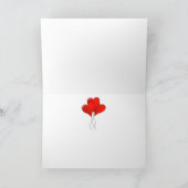 Carte Vintage heart-ballons - Customized (Intérieur)