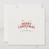 Carte Vintage hiver Noël Townhouse (Dos)