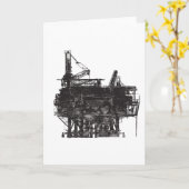 Carte Vintage Huile (Fleur jaune)