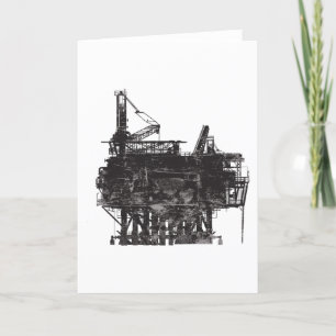 Carte Vintage Huile
