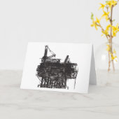 Carte Vintage Huile (Fleur jaune)