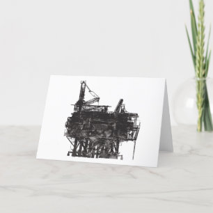 Carte Vintage Huile