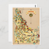 Carte Vintage Idaho Funny (Devant / Derrière)