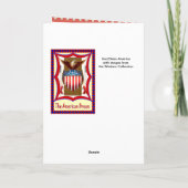 Carte Vintage image, Patriotic pig (Dos)