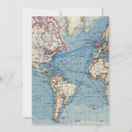 Carte vintage Invitations de douche bébé (Dos)