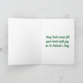 Carte Vintage Irish Harp Greeting Card (Intérieur)