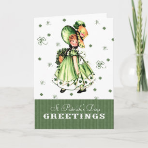 Carte Vintage irlandaise St.Patrick's Day Cards