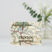 Carte Vintage Jackson Wyoming (Debout devant)