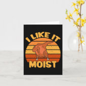 Carte Vintage J'Aime Il Humeur Drôle Thanksgiving Costum (Fleur jaune)