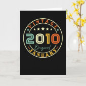 Carte Vintage janvier 2010 (Fleur jaune)