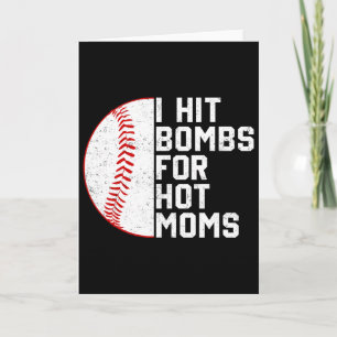 Carte Vintage Je frappe des bombes de baseball pour les