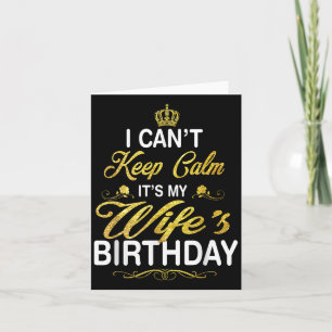 Carte Vintage Je ne peux pas rester calme, c'est l'anniv