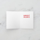 Carte Vintage Jolly Père Noël Aquarelle Noël (Intérieur)