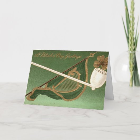 Carte vintage Jour de la Saint Patrick (Devant)