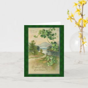 Carte Vintage Jour de la Saint Patrick irlandais Pittore