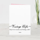 Carte vintage Joyeuse fête des mères (Dos)