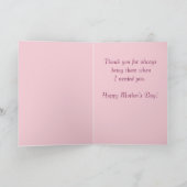 Carte vintage Joyeuse fête des mères (Intérieur)