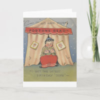 Vintage Joyeux Anniversaire Fortune Teller