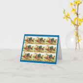 Carte Vintage Joyeux April Fools Day (Fleur jaune)