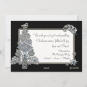 Carte Vintage Joyeux Arbre de Noël (Dos)