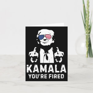 Carte Vintage Kamala Vous êtes Fired ! Trump 2024