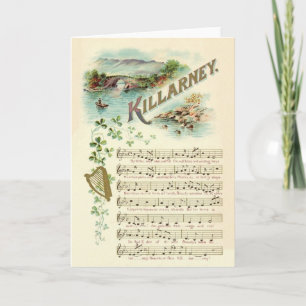 Carte vintage Killarney Song St. Patrick
