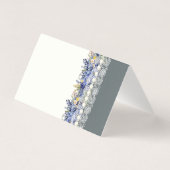 Carte vintage Lace Et Perles Florales Place (Back)