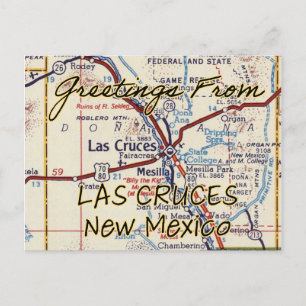 Carte Vintage Las Cruces NM