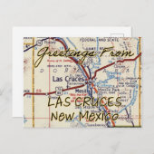 Carte Vintage Las Cruces NM (Devant / Derrière)
