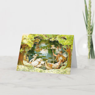 Carte Vintage Le Lac Fairies