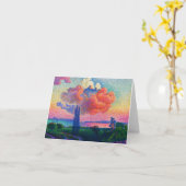 Carte Vintage Le nuage rose (1896) (Fleur jaune)
