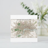 Carte Vintage London City Plan Antique (Debout devant)