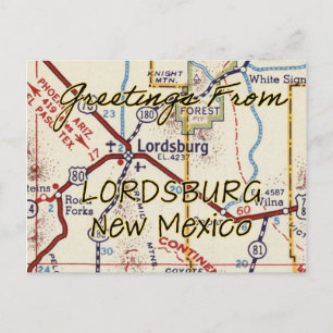 Carte Vintage Lordsburg NM