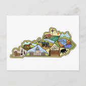 Carte vintage Louisville Lexington Kentucky (Devant)